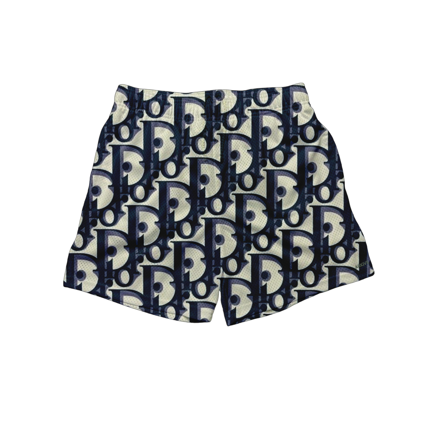 OBLIQUE NAVY SHORTS