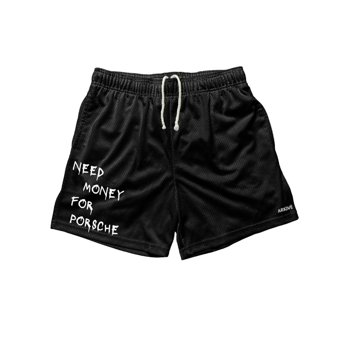 MONEY FOR PORSCHE SHORTS | BLACK