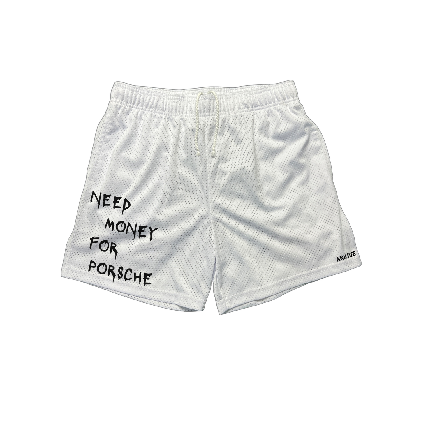 MONEY FOR PORSCHE SHORTS | WHITE