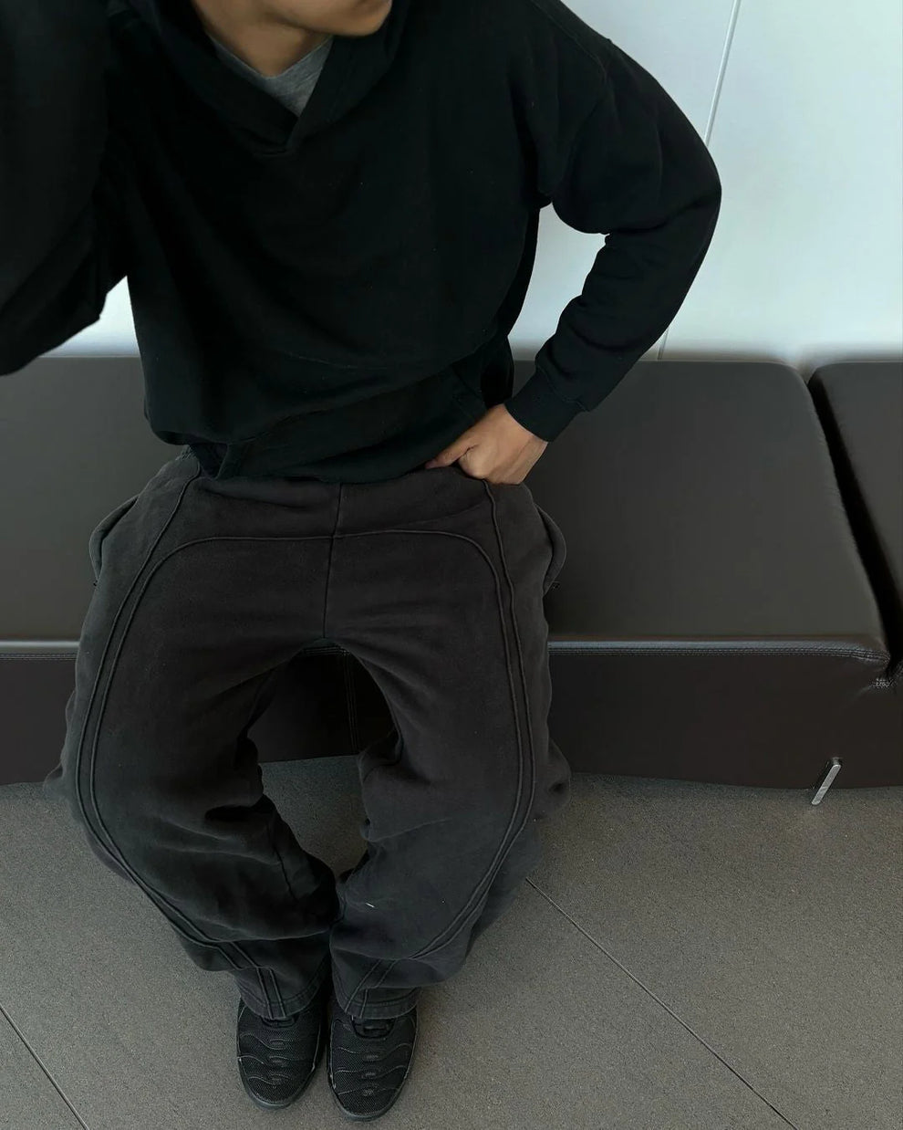 Lined Sweatpants | Black