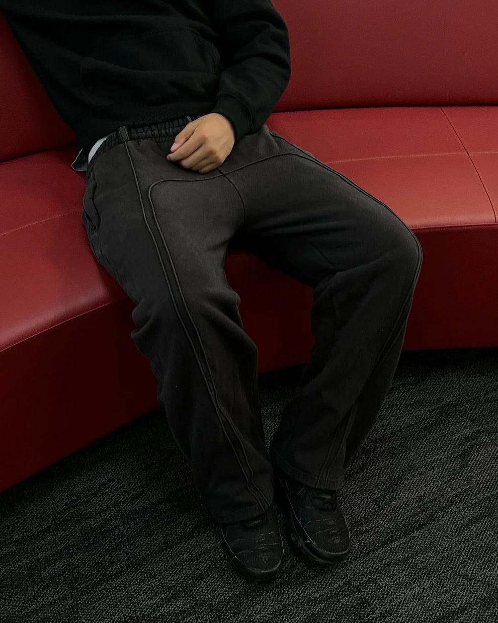Lined Sweatpants | Black
