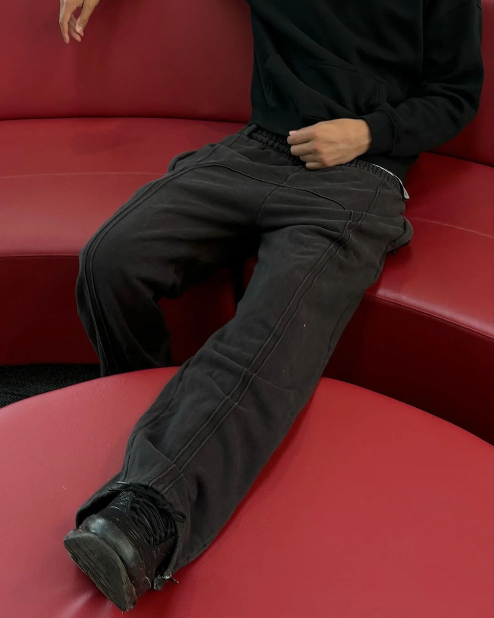 Lined Sweatpants | Black