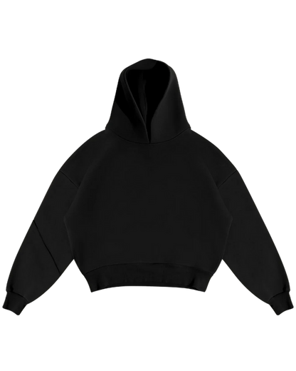 Boxy Hoodie | Black